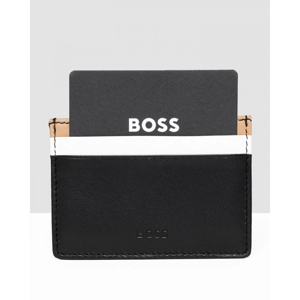 Hugo Boss Majestic Mens Cardholder - Black Sheepskin - One Size